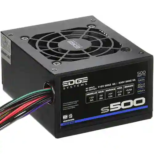 Fuente de poder s500 Acteck EDGE SYSTEMS slim